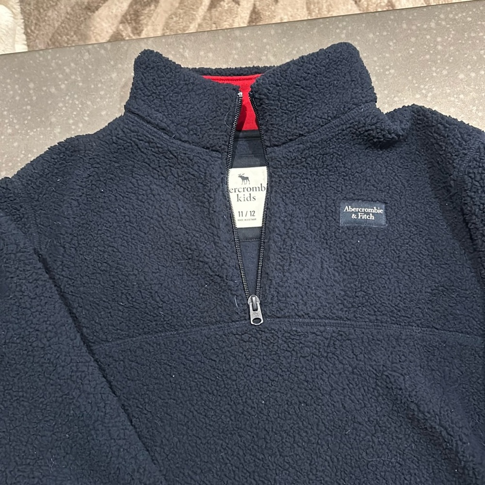 Boys navy Abercrombie fleece